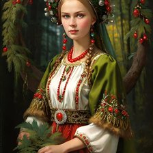 Схема вышивки «Русская красота 28»