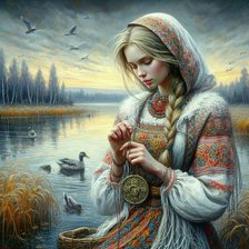 Схема вышивки «Русская красота 29»