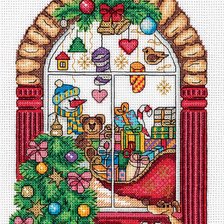 Схема вышивки «Новогодняя витрина»