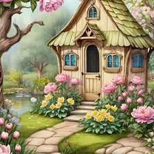 Схема вышивки «пейзаж»