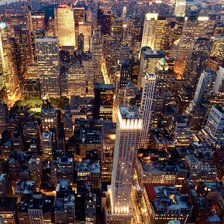 Схема вышивки «The city in sunset»