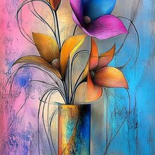 Схема вышивки «Flowers»