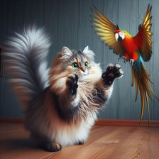 Схема вышивки «Чёртова птичка!!»