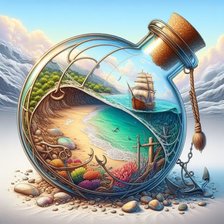 Схема вышивки «пейзаж»