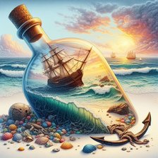 Схема вышивки «пейзаж»