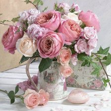 Схема вышивки «розы»