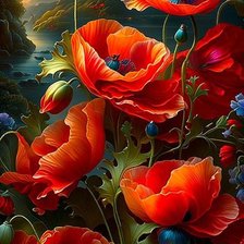 Схема вышивки «Цветы»