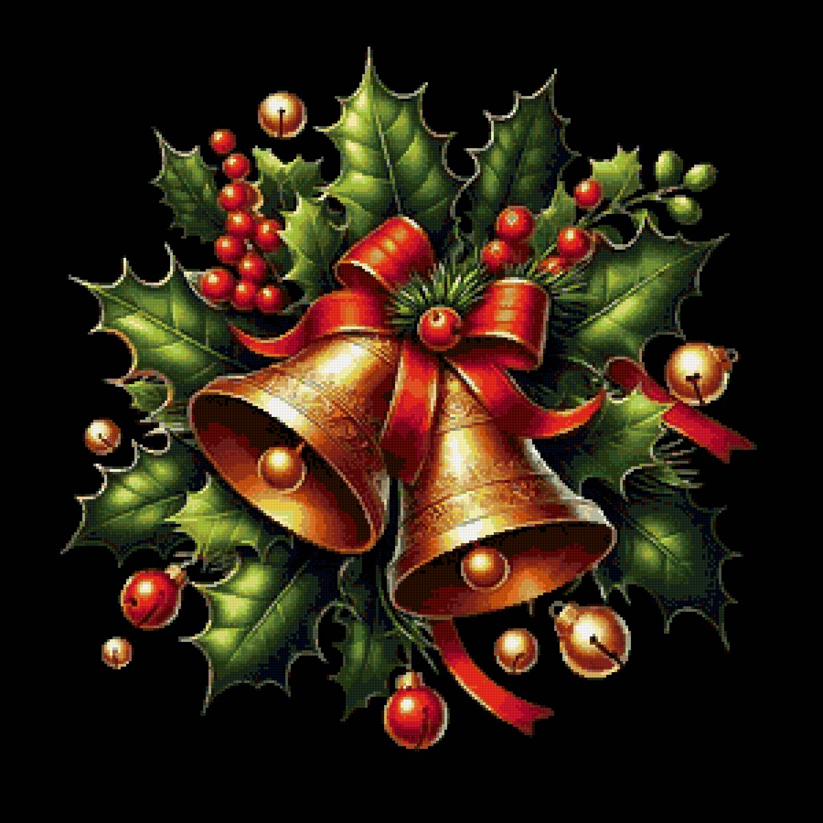 №2832676 - колокольчики, новогодняя - предпросмотр