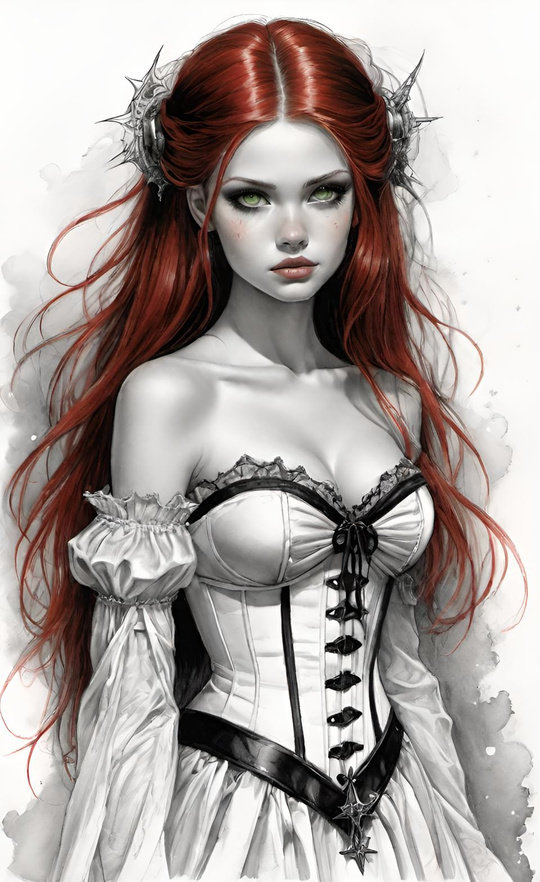 Рыжая девушке - рыжая, девушка, красивая - оригинал