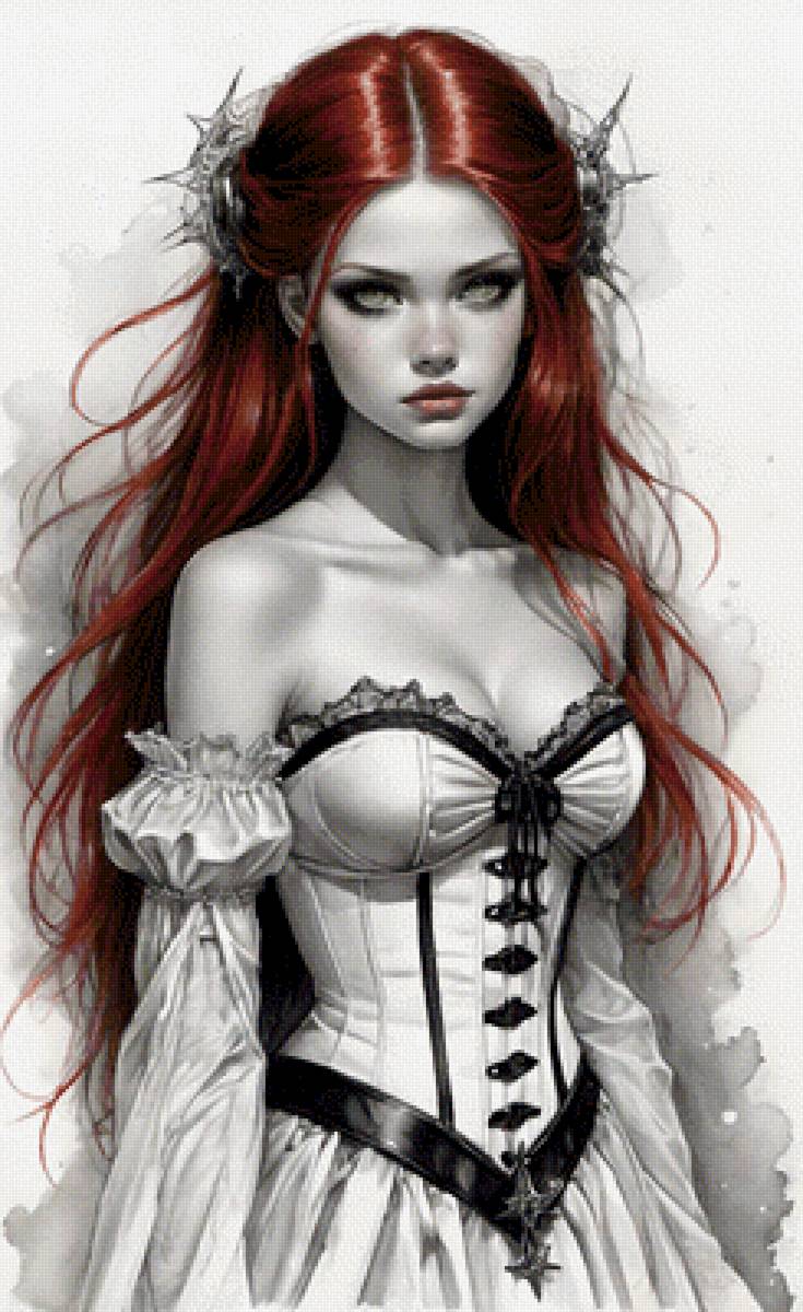 Рыжая девушке - рыжая, красивая, девушка - предпросмотр