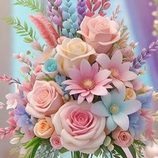 Схема вышивки «Букет цветов»