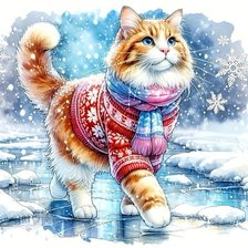 Схема вышивки «Снежное чудо»