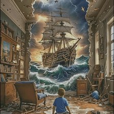 Схема вышивки «Потоп»