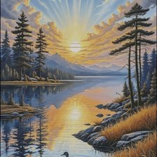 Схема вышивки «Красота природы»