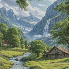 Схема вышивки «Природа»