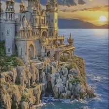 Схема вышивки «Море»