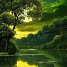 Схема вышивки «Вечер»