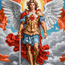 Схема вышивки «Архангел Михаил 2»