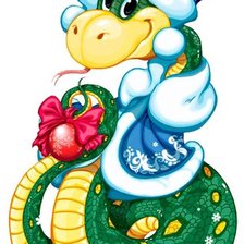 Схема вышивки «снегурочка змея»