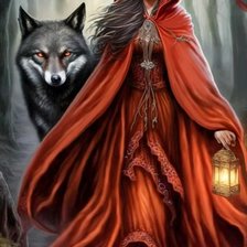 Схема вышивки «Красная шапочка»