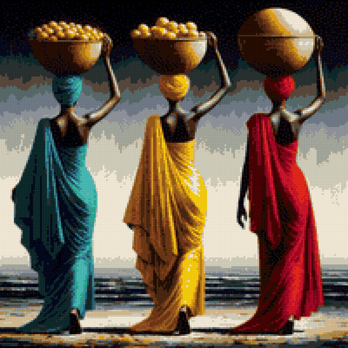 Африка - лето, африканки, урожай - предпросмотр