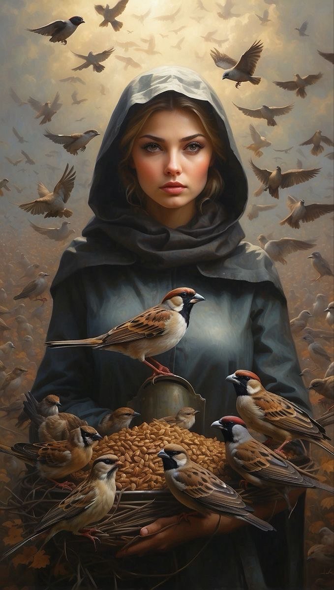 Воробьи - воробьи, девушка - оригинал