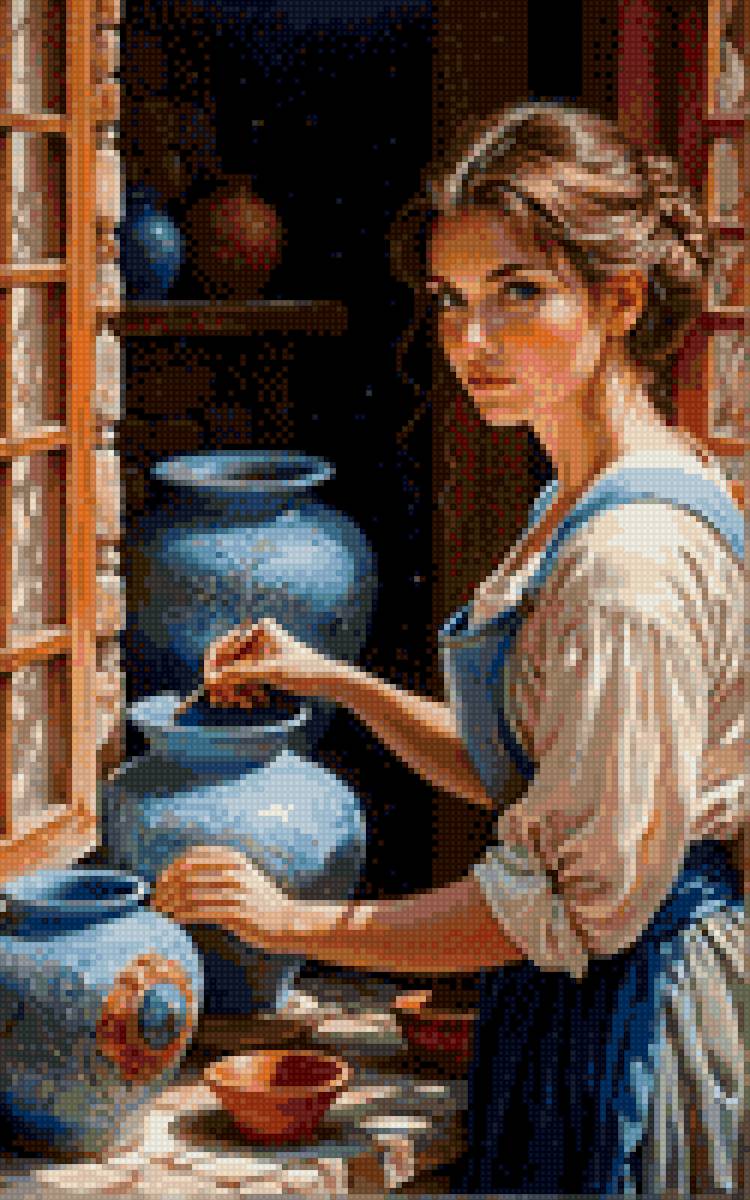 гончарка - роспись, гончар, художник - предпросмотр