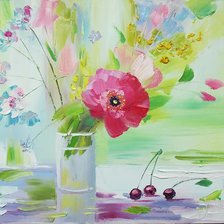 Схема вышивки «Цветы натюрморт букет»