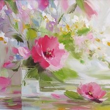 Схема вышивки «Цветы натюрморт букет»