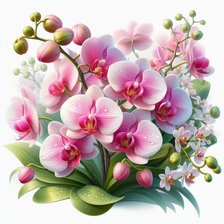 Схема вышивки «Орхидеи»