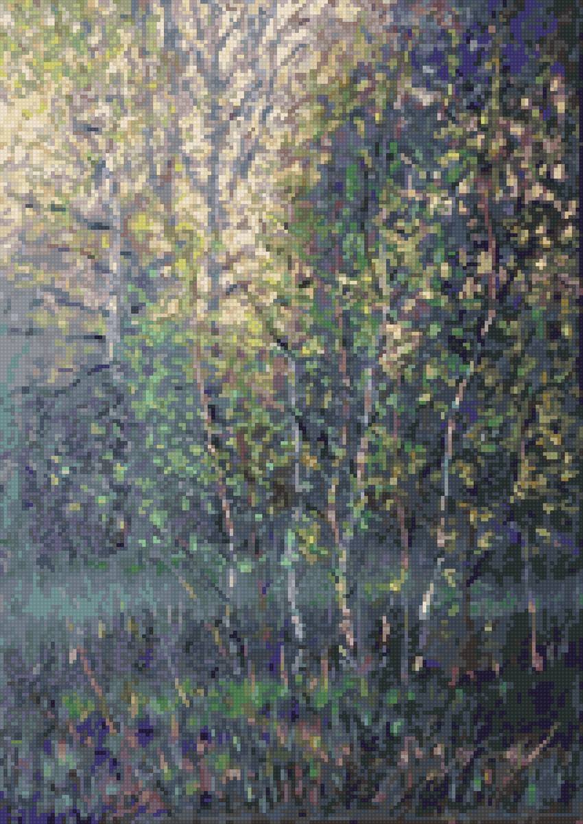 Георгий парфенов - природа пейзаж лес май - предпросмотр