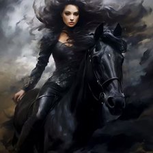 Схема вышивки «Наездница»