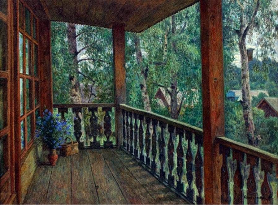 на даче - деревня, дача - оригинал