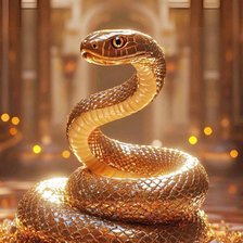 Схема вышивки «Золотая змея»
