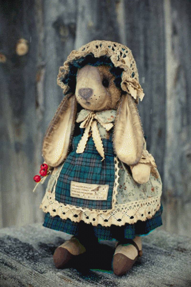 зайка - зайчики, винтаж - предпросмотр