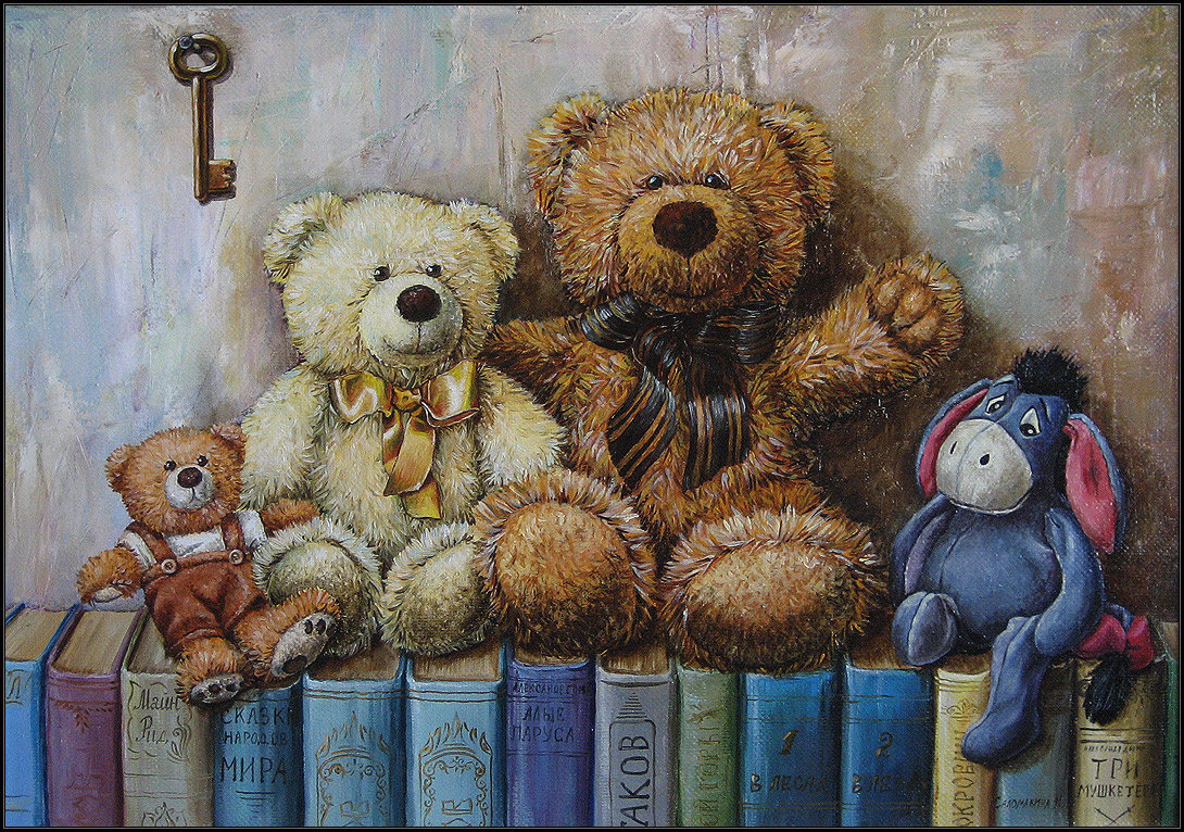 мишки - книги, мишки - оригинал