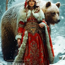 Схема вышивки «Русская красота»