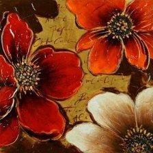 Схема вышивки «Подушка цветы»