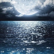 Схема вышивки «луна»