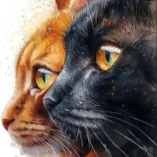 Схема вышивки «Коты»