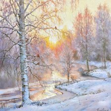 Схема вышивки «зима»