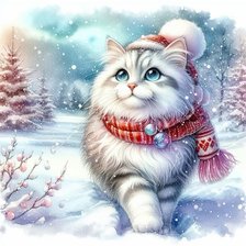 Схема вышивки «Зима...зима!»