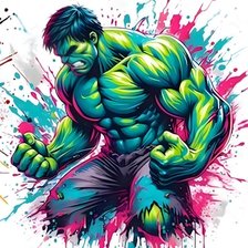 Схема вышивки «Халк, спорт»