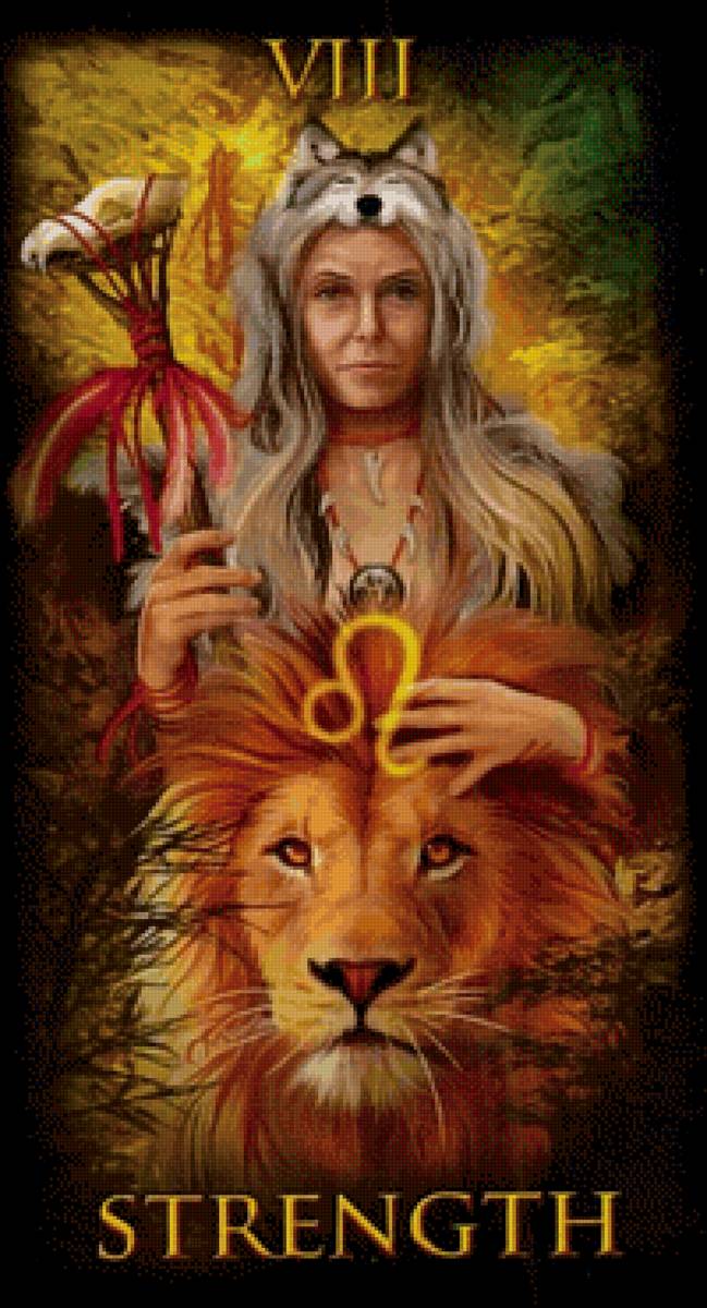 карта таро "Сила " - карты - предпросмотр