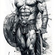 Схема вышивки «Легионер»