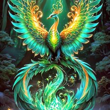 Схема вышивки «Птица»