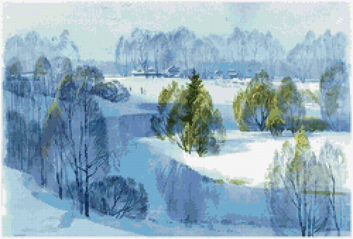 Вячеслав чернаков - природа зима лес пейзаж - предпросмотр