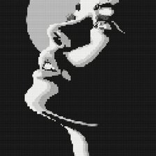 Схема вышивки «девушка»