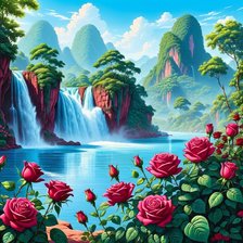 Схема вышивки «живопись»