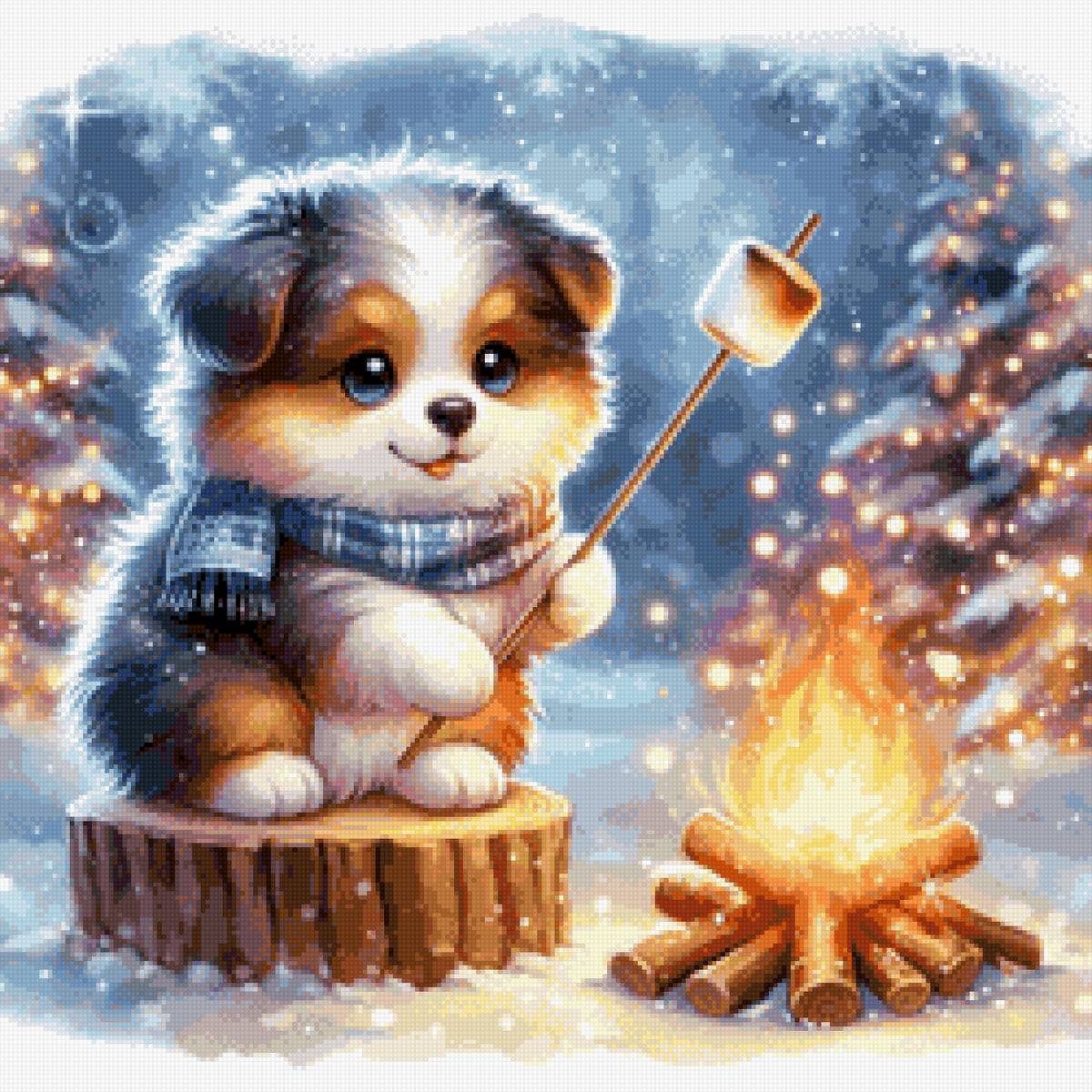 Вкусняшка - костер, собаки - предпросмотр